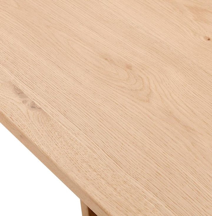 AURAX Esstisch - Naturbelassenes Eichenholz - 95cm Breite - skandinavische Eleganz - perfekt für tägliche Mahlzeiten - Kadima Design_