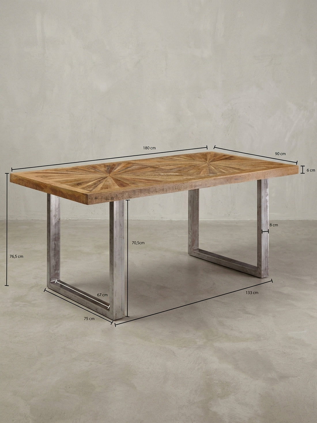 Massivholz Esstisch Mangoholz – Rustikal & Modern