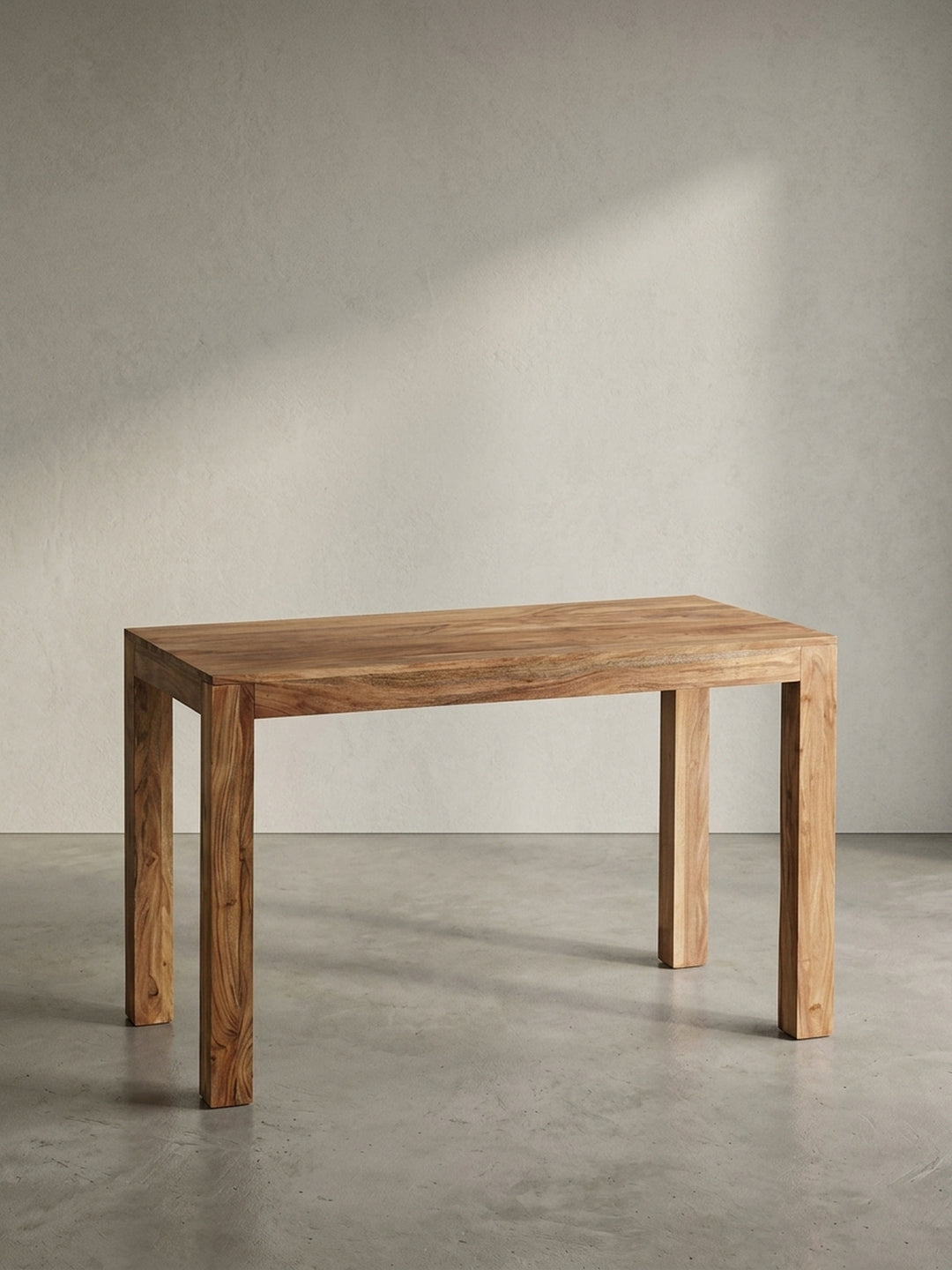 Esstisch Akazie Massivholz braun 120x60x76 cm für Esszimmer Design Möbel modern hochwertig stilvoll robust langlebig Wohnen Einrichtung Interior Zuhause Wohnzimmer elegant Premium_