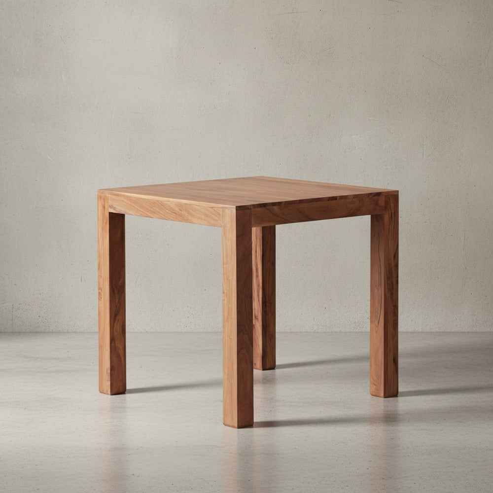 Heller Esstisch Quadrat - 80 cm Maß - platzsparende Lösung von Kadima Design_