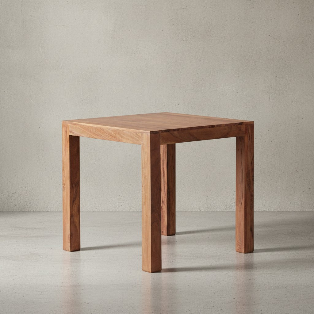 Heller Esstisch Quadrat - 80 cm Maß - platzsparende Lösung von Kadima Design_