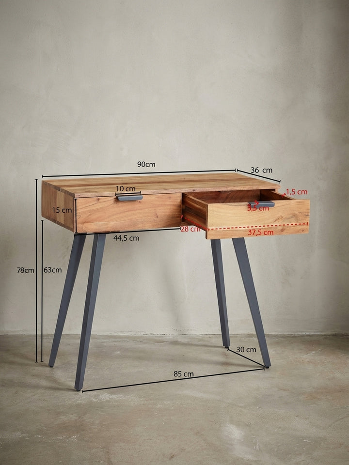 Konsolentische Akazie Massivholz Design Möbel_