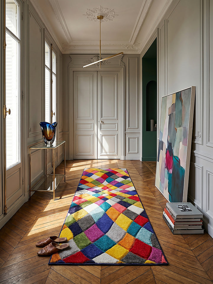 Teppich Läufer im modernen Wohnzimmer_
