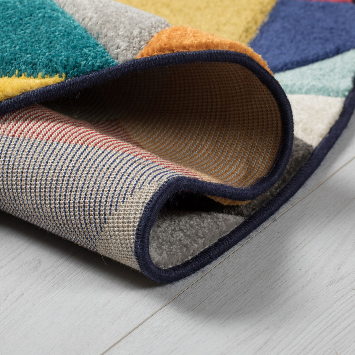 Teppich Geometrisch-Design - hochdicht - mit Jute-Rücken MEON KARL_Rechteckig_