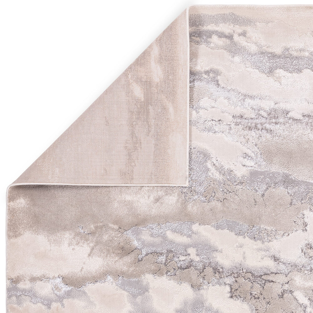 Akzent-Teppich 120x170cm - Leichtgewicht 4-69kg - Gesamthöhe 13mm - glänzende Metallic-Optik - einfach zu positionieren - Kadima Design
