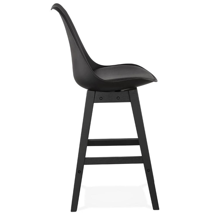 Schwarzes Holzgestell - Mattschwarze Oberfläche - trägt bis 90 kg - zeitloses Design für moderne Lofts_
