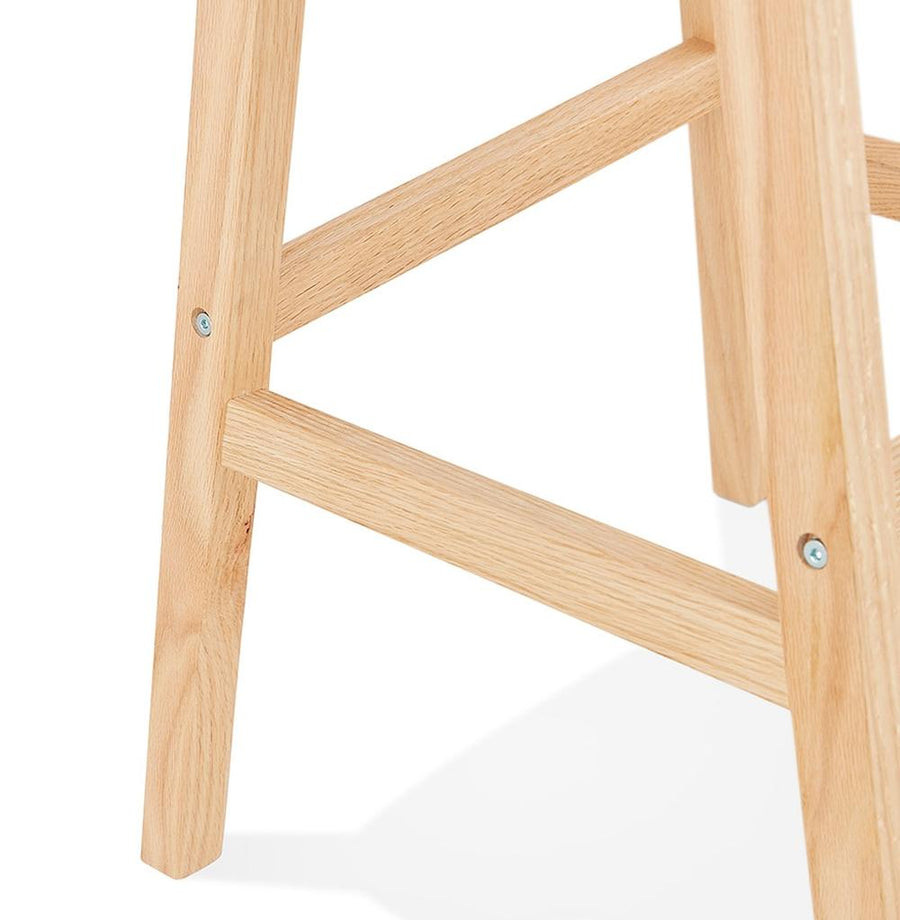 Schwarzer Barstuhl - 65 cm hoch - Polyurethan-Sitz - elegantes Design für stilvolle Bars - MIRANOX MINI Linie_