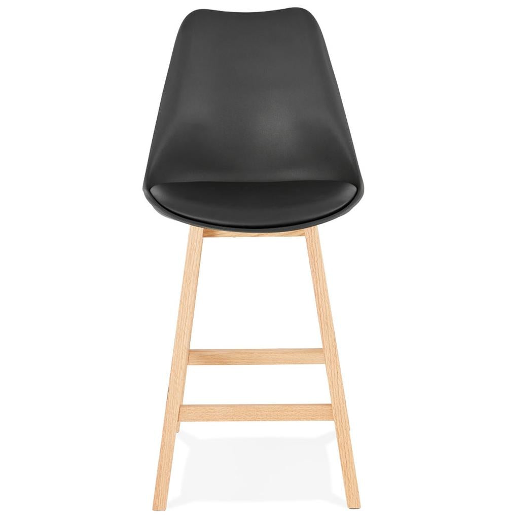 Küchenhocker Nahaufnahme - 38-5 cm Sitztiefe - konturierte Form - optimale Unterstützung beim Sitzen an Kücheninseln_