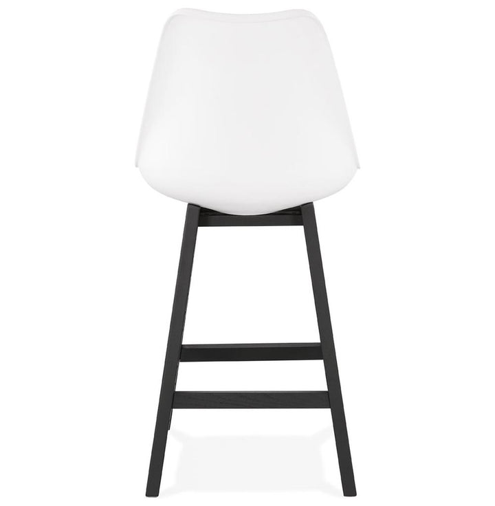 Hocker Rückansicht - 102 cm Gesamthöhe - schlankes Profil - platzsparend an Kücheninseln - MIRANOX MINI Serie_
