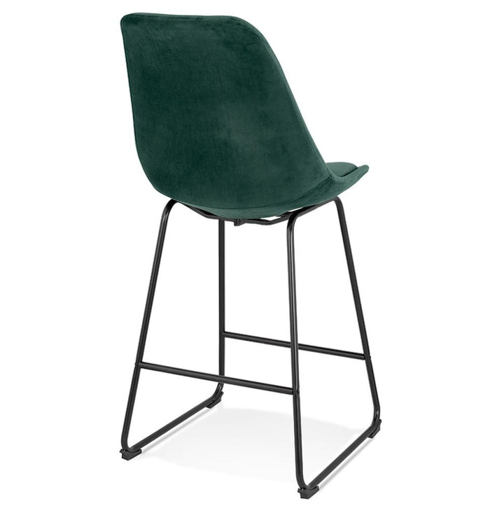 Standfuß des Barhockers - 55x48 cm Basis - schwarzes Metallgestell - bis 120 kg belastbar - rutschfeste Füße - Thekenstuhl_
