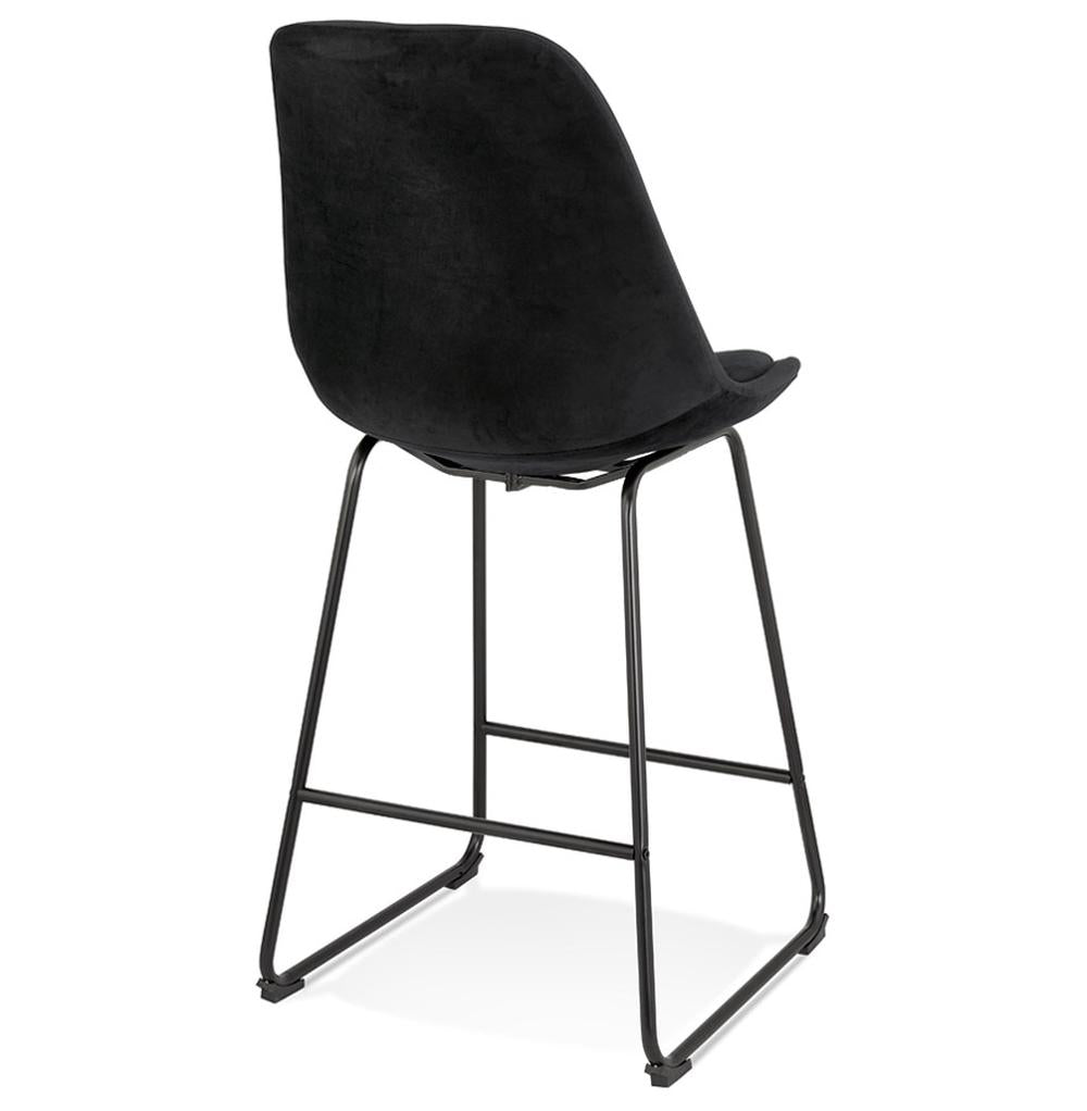 Standfuß des Thekenstuhls - 55x48 cm Basis - schwarzes Metallgestell - bis 120 kg belastbar - stabil an hohen Tischen - MINORO_