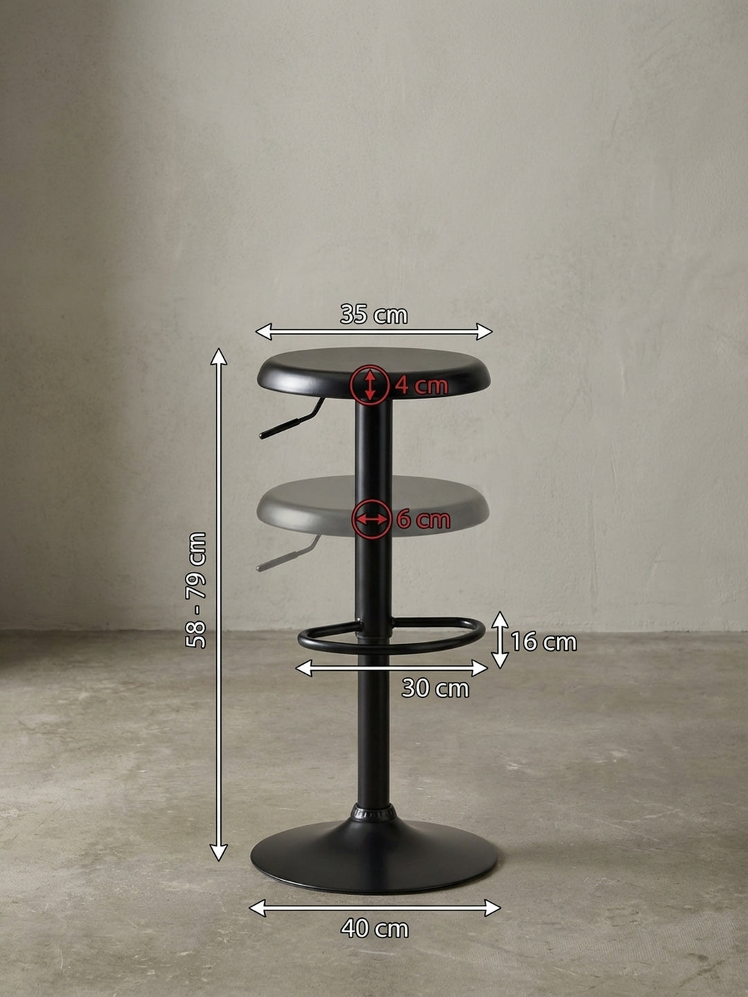 Barhocker Stoff Design Möbel_