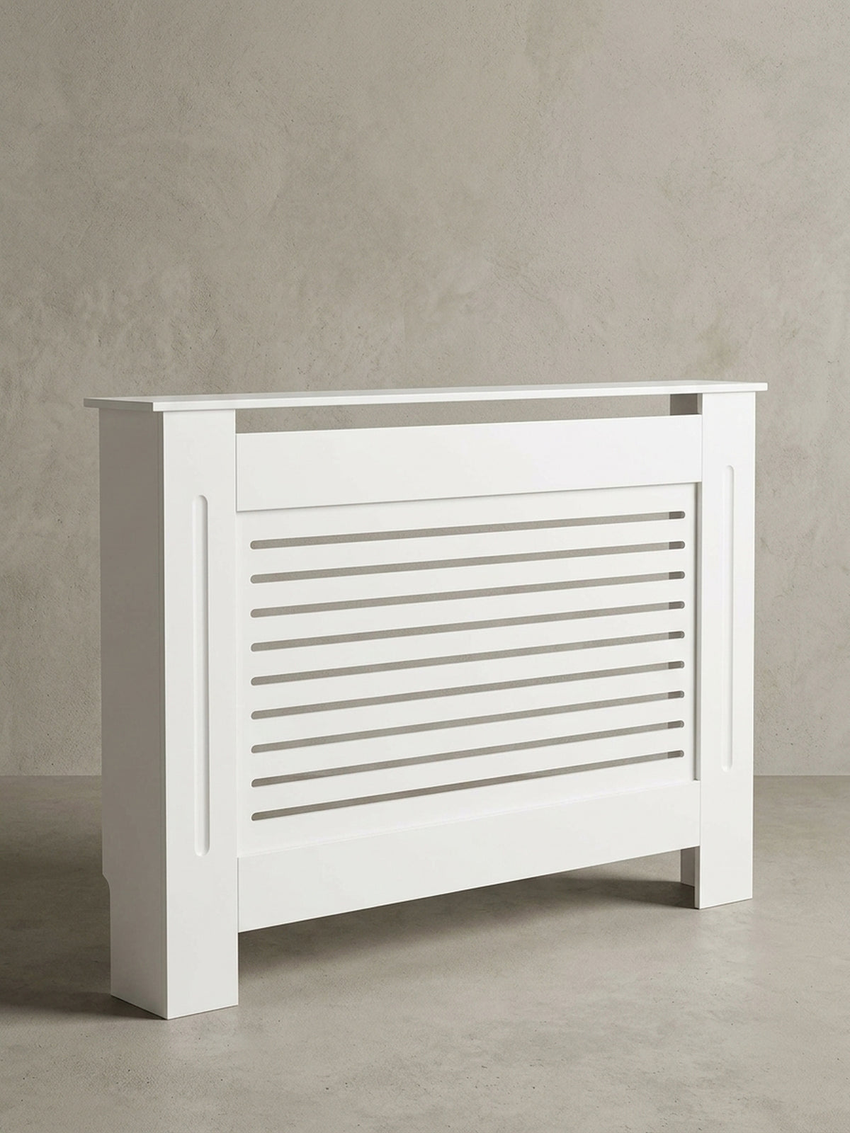 KADIMA DESIGN Heizungsverkleidung MDF Heizkörperverkleidung mit Lamellen, Hochwertig per MDF, MDF
