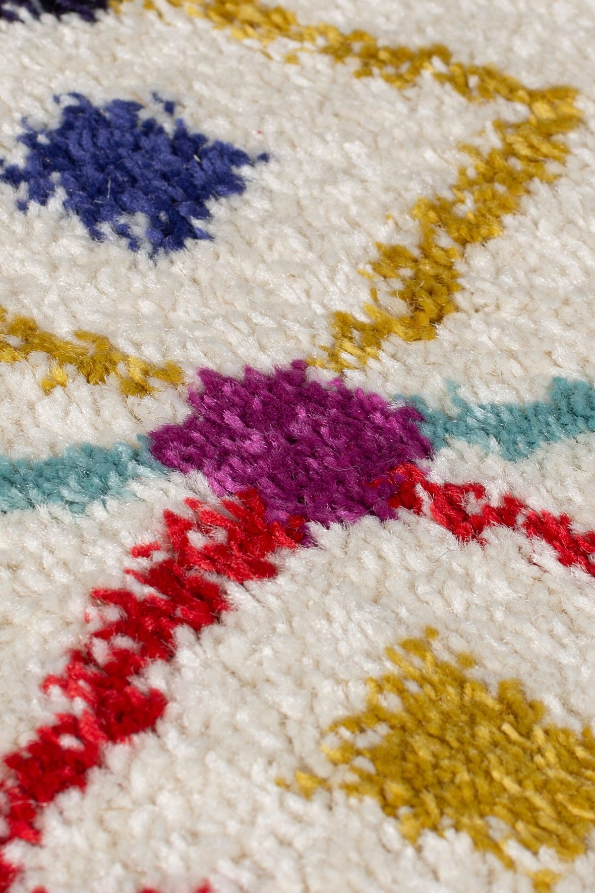 Moderner Berber-Teppich mit Fransen in trendigem Design Multi Rechteckig