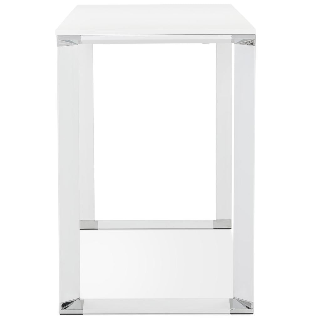 Weißer Stehschreibtisch - Geräumige 140x70cm Arbeitsfläche - 101-8cm Höhe für dynamisches Arbeiten - passt in jedes Büro und Zuhause - Kadima Design_