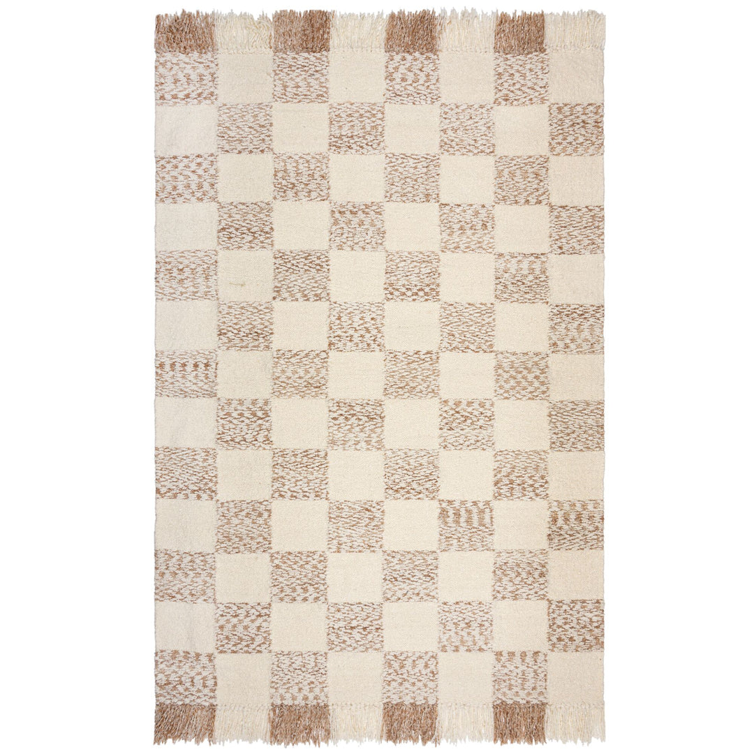 Teppich Kurzflor Karo Muster - Geometrisch - Wohnzimmer_Rechteckig_