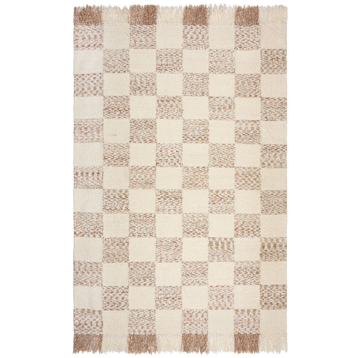 Teppich Kurzflor Karo Muster - Geometrisch - Wohnzimmer_Rechteckig_