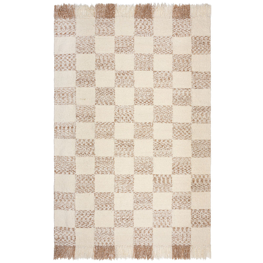 Teppich Kurzflor Karo Muster - Geometrisch - Wohnzimmer_Rechteckig_