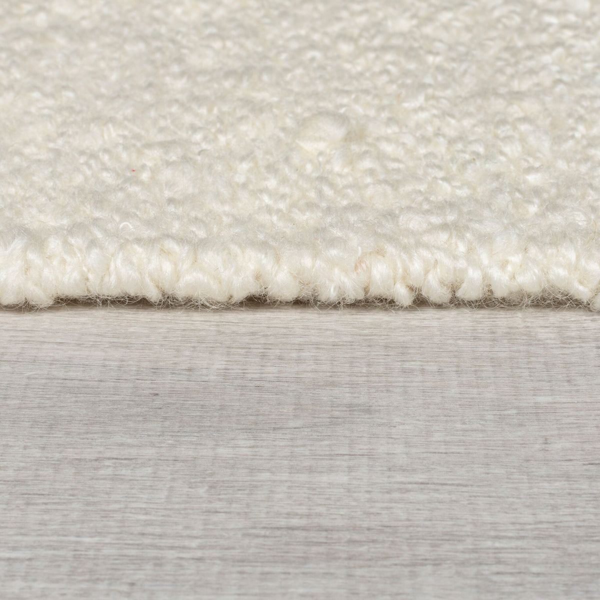 Moderner Kurzflor Teppich mit Schachbrettmuster und Quasten in Beige-Natur_Rechteckig_