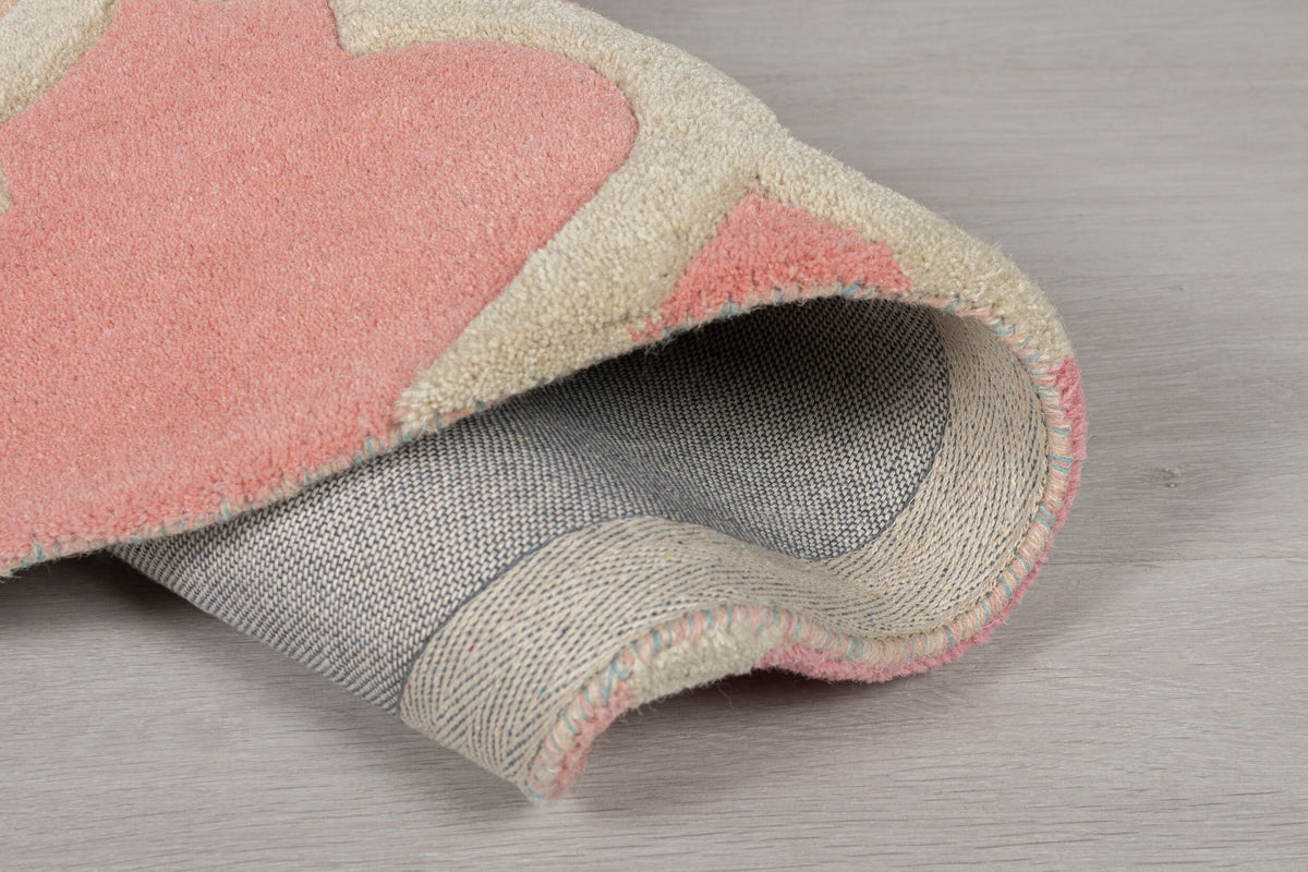 Wollteppich geometrisch Bunt-Stil DERWENT JOSIE - Multi 160x160 cm Rund