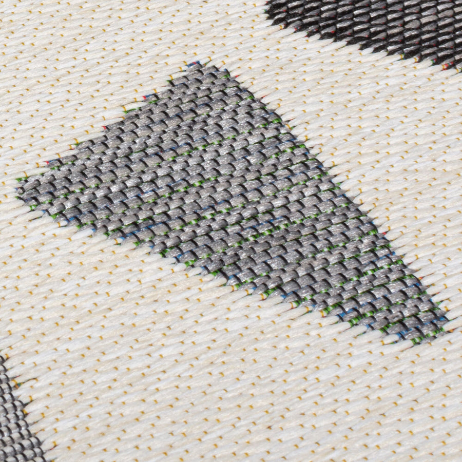 Moderner Rundteppich in Grau - minimalistisches Design_Grau_Rund_