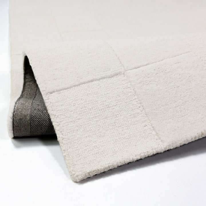 Teppich Elfenbein rechteckig Wool Einrichtung Wohnidee Bodenbelag DEBEN_