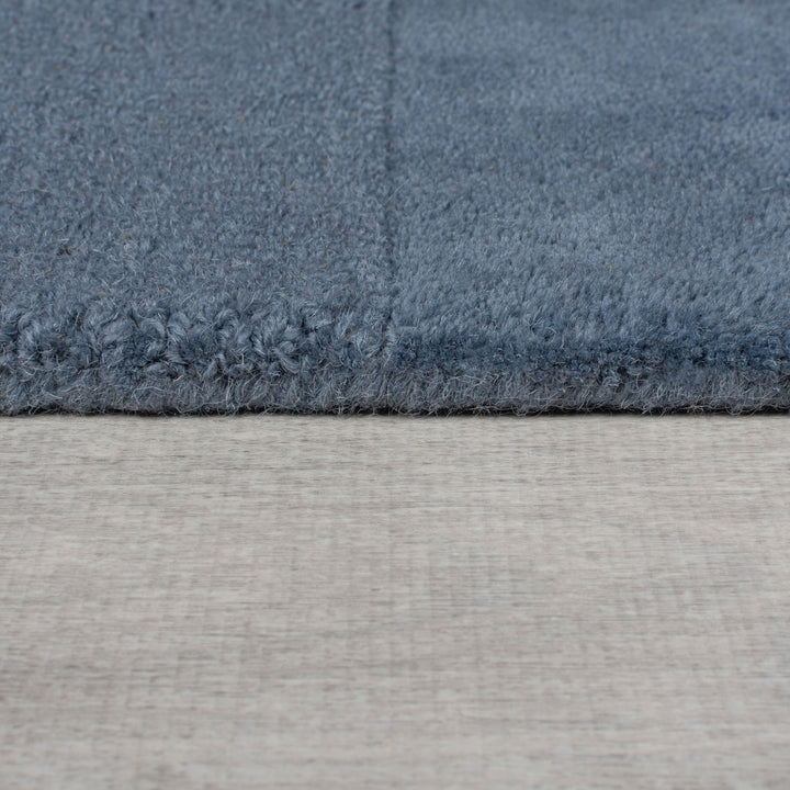 Moderner Teppich Wolle  - Schachbrettmuster  - Mehrdimensional  - Pflegeleicht_Läufer_