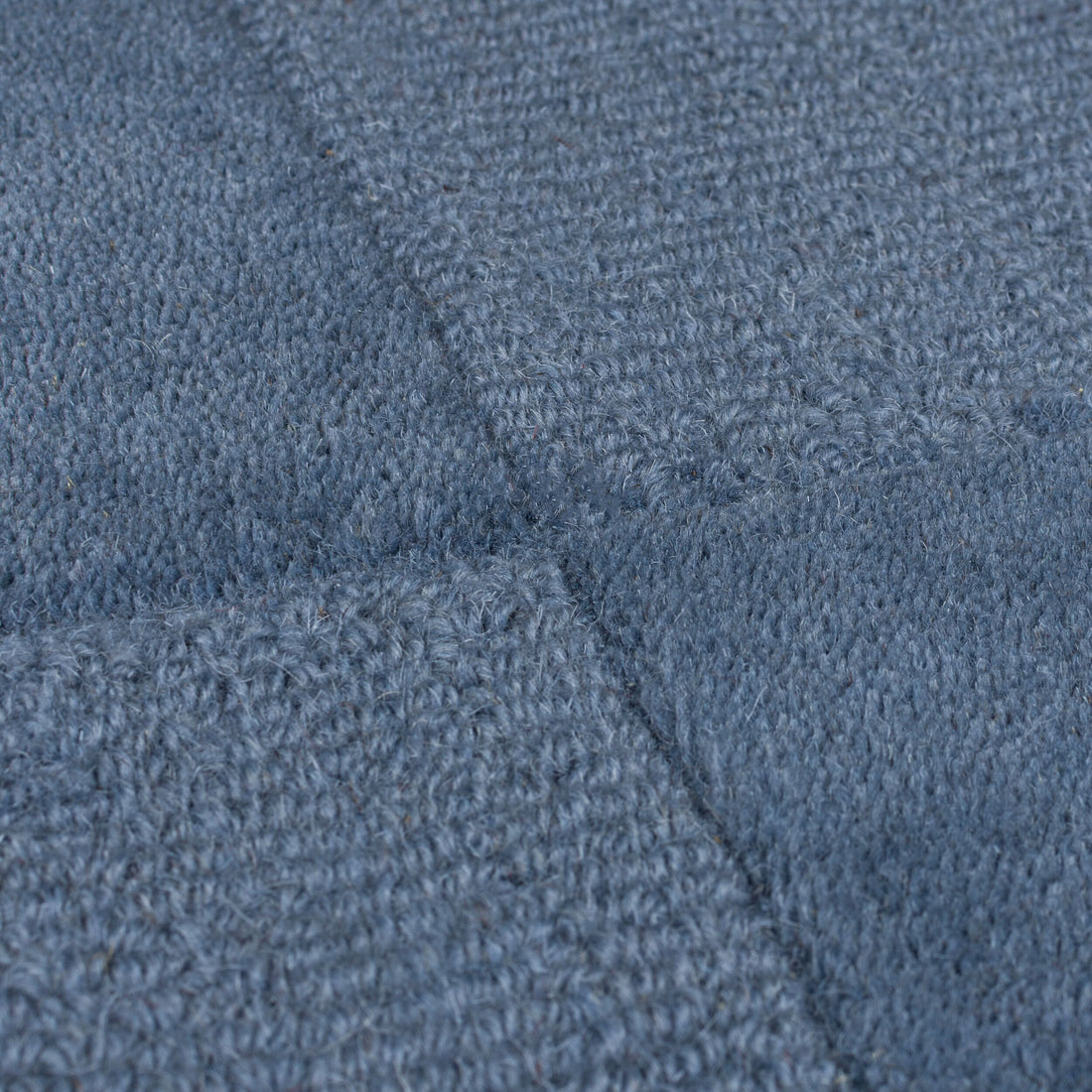 Wollteppich Schachbrett - Karos - Wohnzimmer schmutzabweisend Blau Läufer