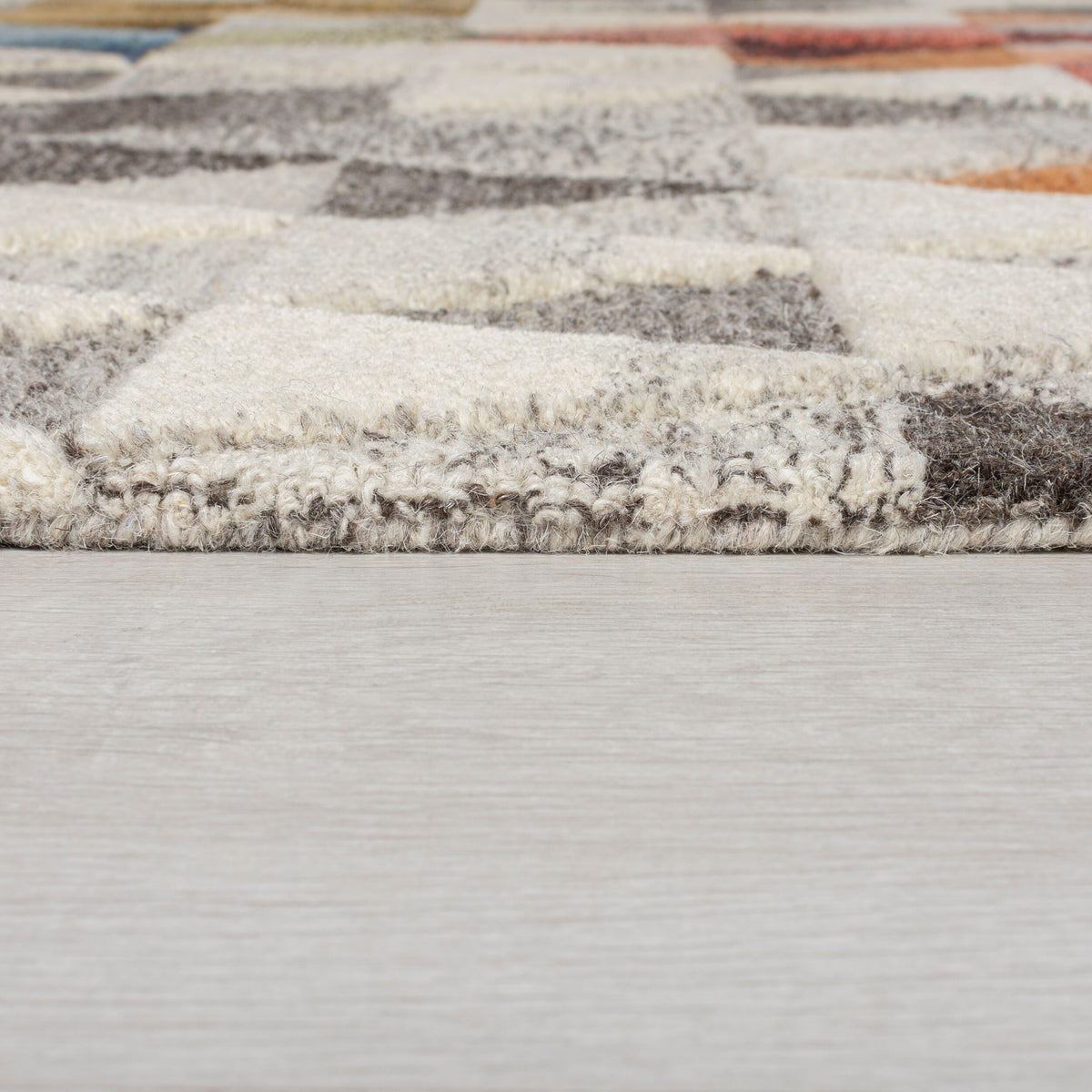 Wollteppich Modernes-Geometrisch-Design - mehrfarbig ESK LEO - Multi 60x230 cm_Läufer_