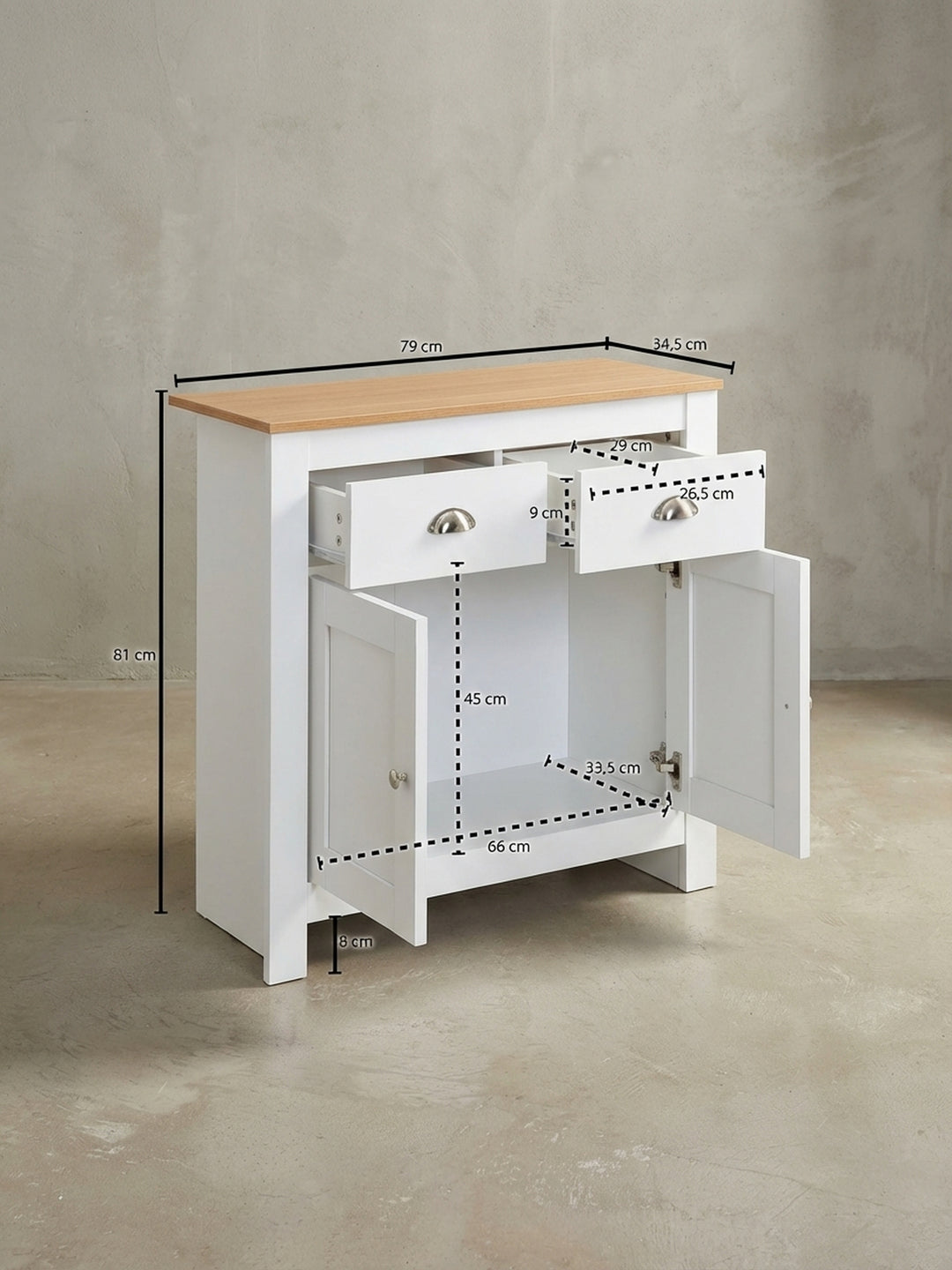Sideboards Eiche Massivholz Design Möbel_