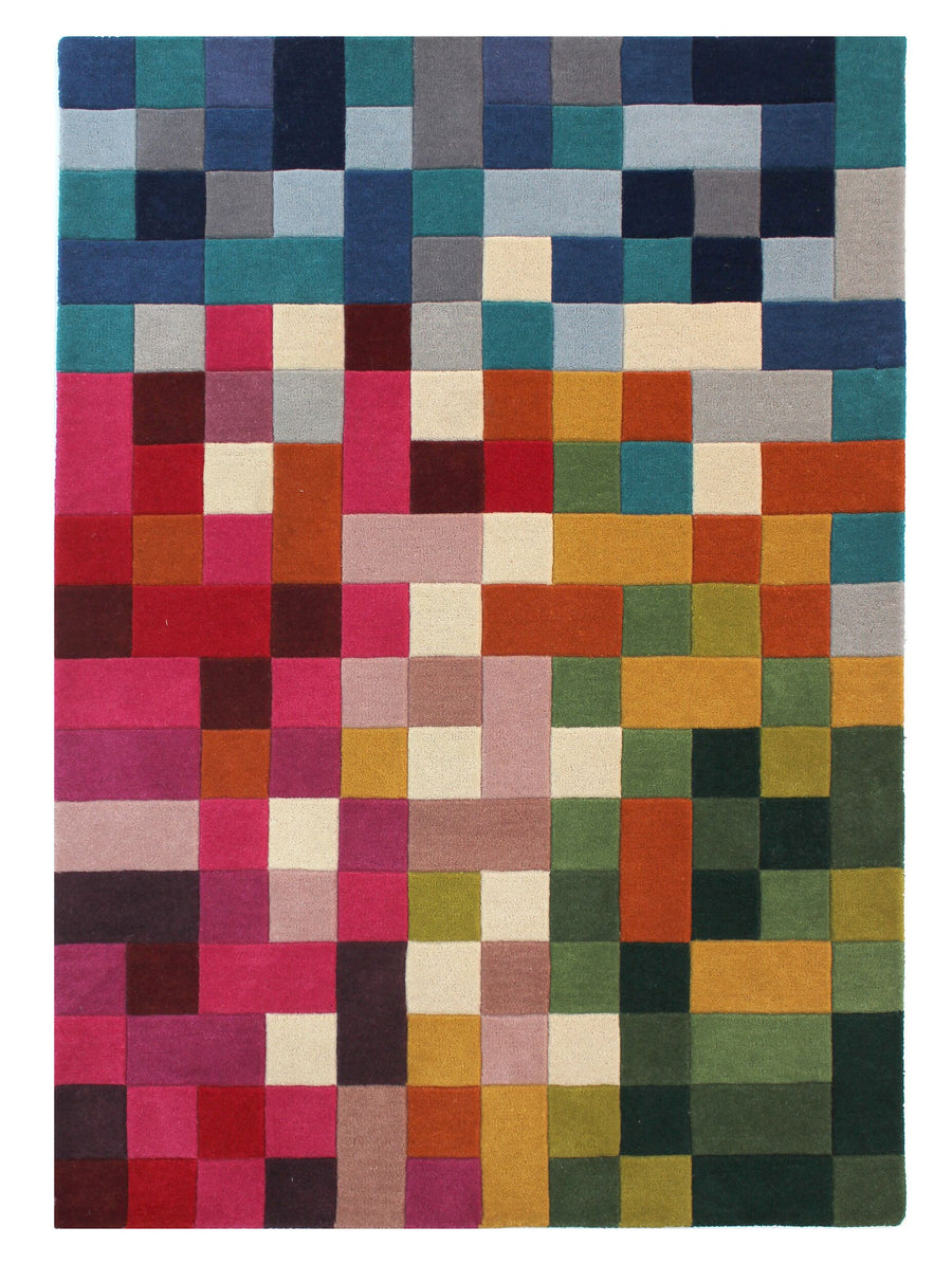Multicolor Wollteppich DERWENT MOLLY von Kadima - Rutschfest und Stilvoll_Multi_#sku_BARK503119361877-BARK503119361878#