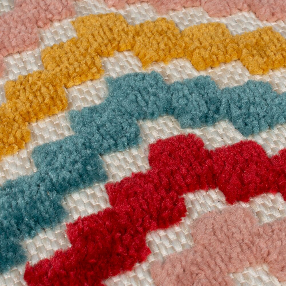 Multifunktionaler - geometrischer Outdoor-Teppich in Multicolor Multi Rechteckig