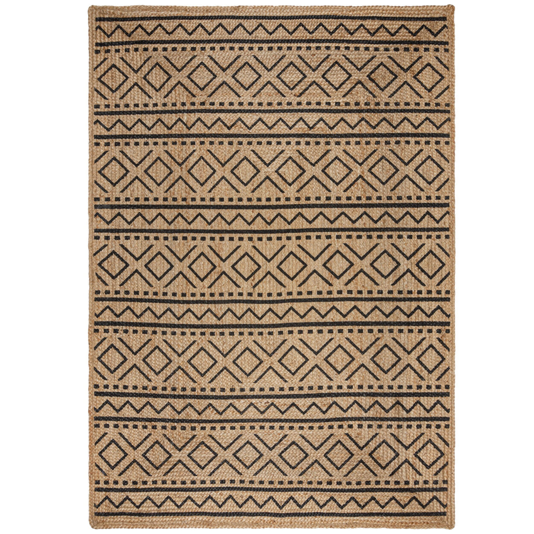 Nachhaltiger Jute-Teppich NEATH SCOTT mit geometrischem Muster von Kadima Design_Braun-Schwarz_#sku_BARK503119374562-BARK503119374563-BARK503119374564-BARK503119374565#