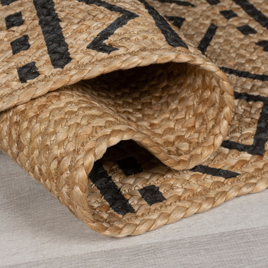 Teppich Jute Geometrisch-Design - nachhaltig NEATH SCOTT_Rechteckig_