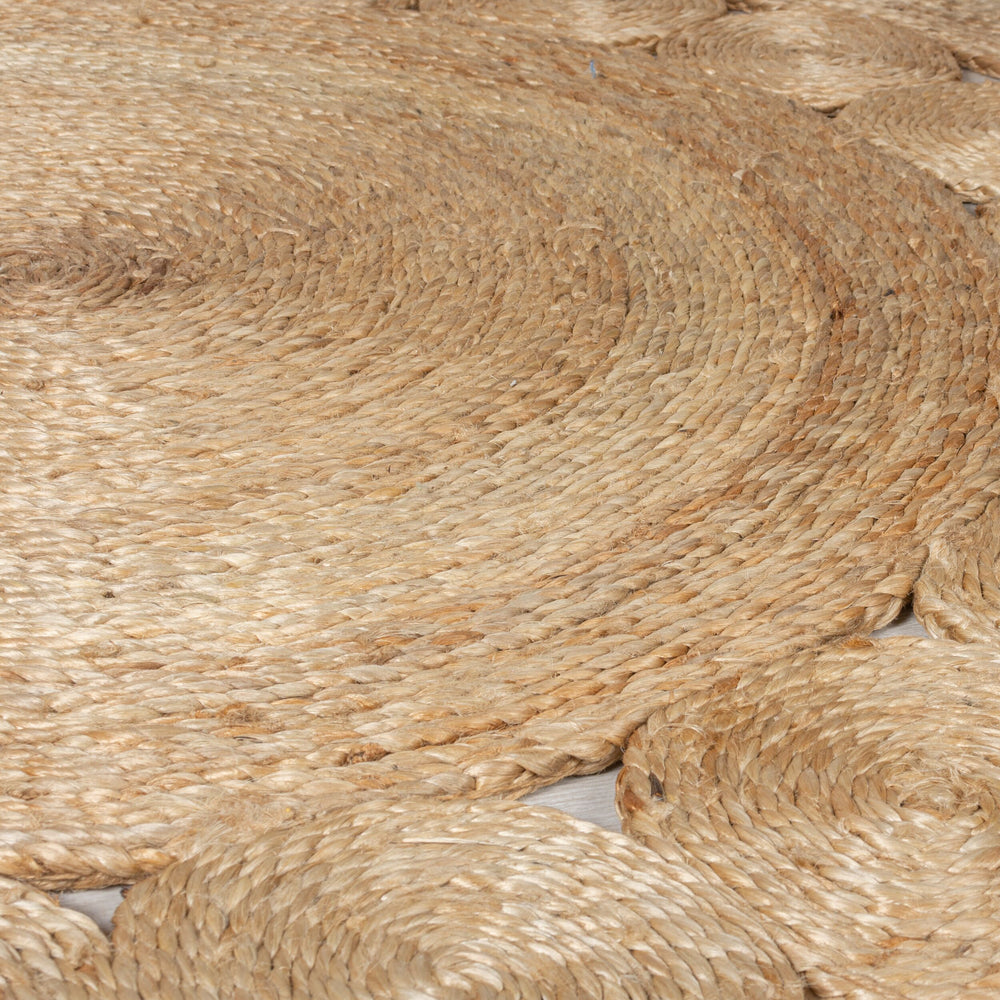 Nachhaltiger Rundteppich in Braun - Arya Jute Circle_Braun_Rund_