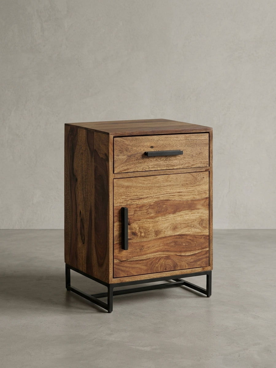 Nachttische Sheesham Massivholz Design Möbel_