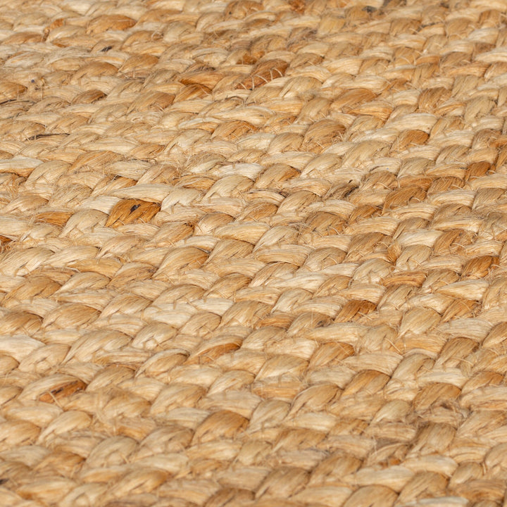 Naturteppich mit Fransen TAY von Kadima Design - Robuster Jute-Polyester - Handgewebt in Indien_Braun-Schwarz_#sku_BARK503119374181#