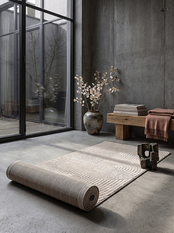 Teppich Beige Läufer Editorial Styling_
