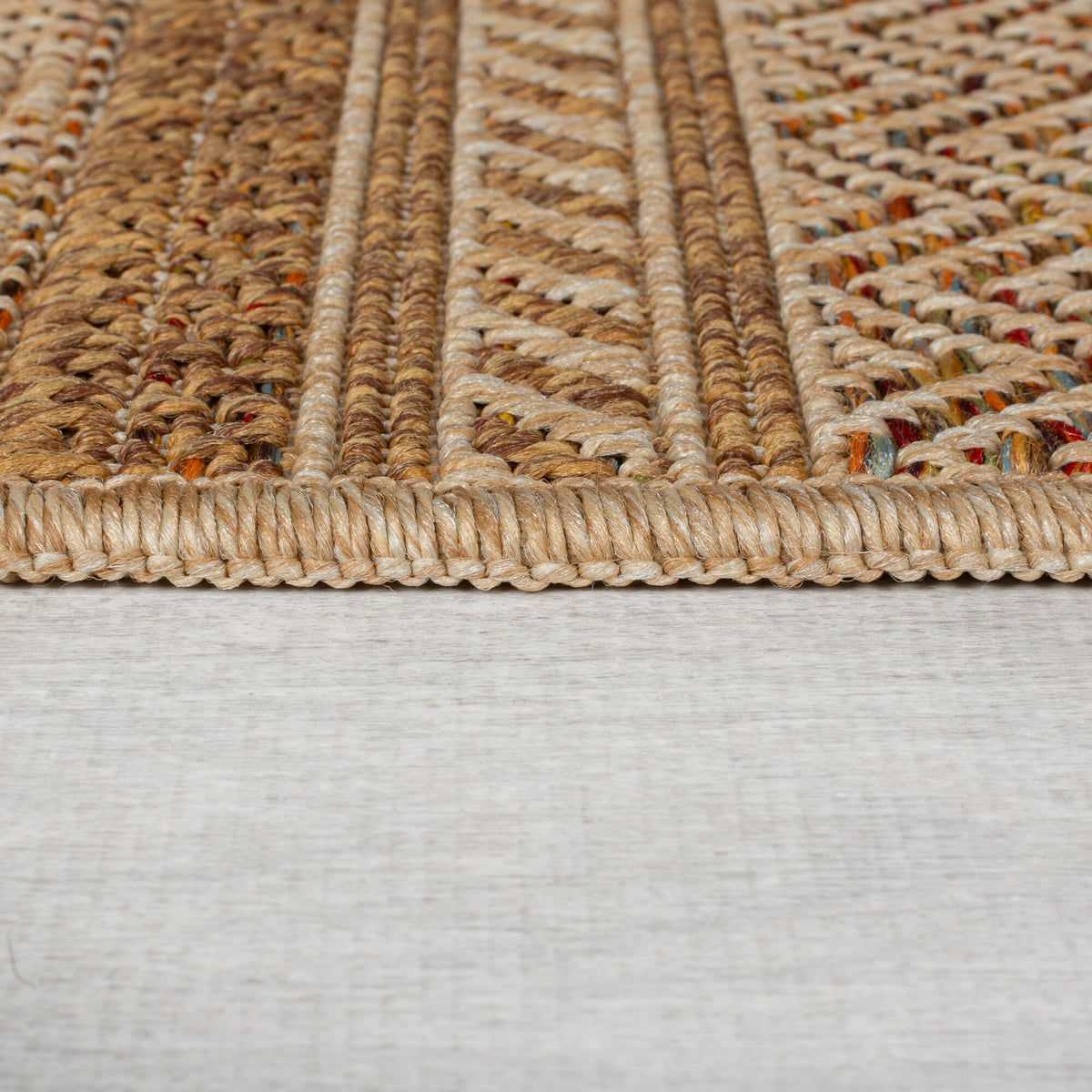 Outdoor Teppich Flachgewebe Jute-Look  - Wetterfest &amp; Pflegeleicht für Indoor &amp; Outdoor_Läufer_