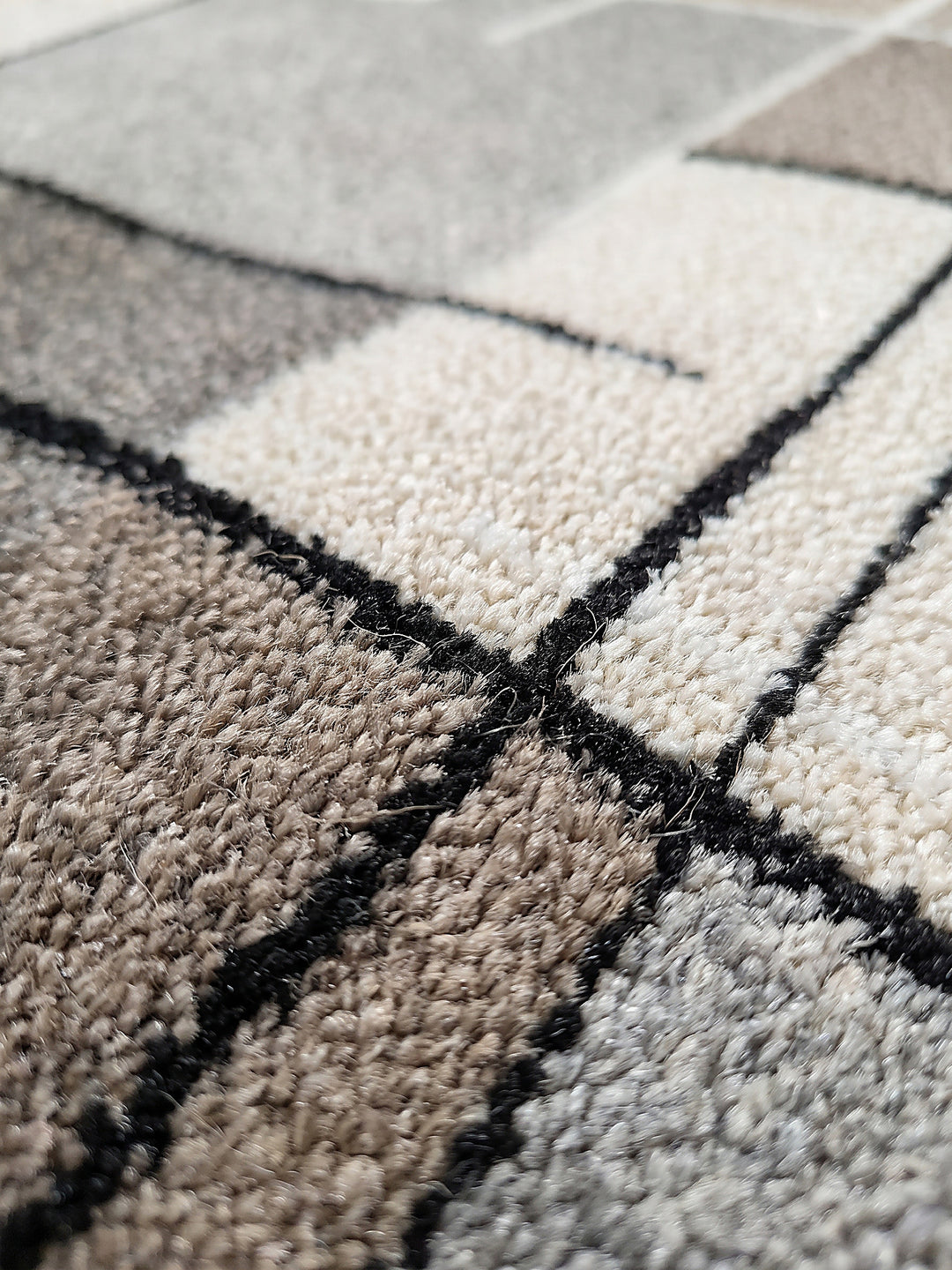 Teppich Beige Farbdetail Muster_