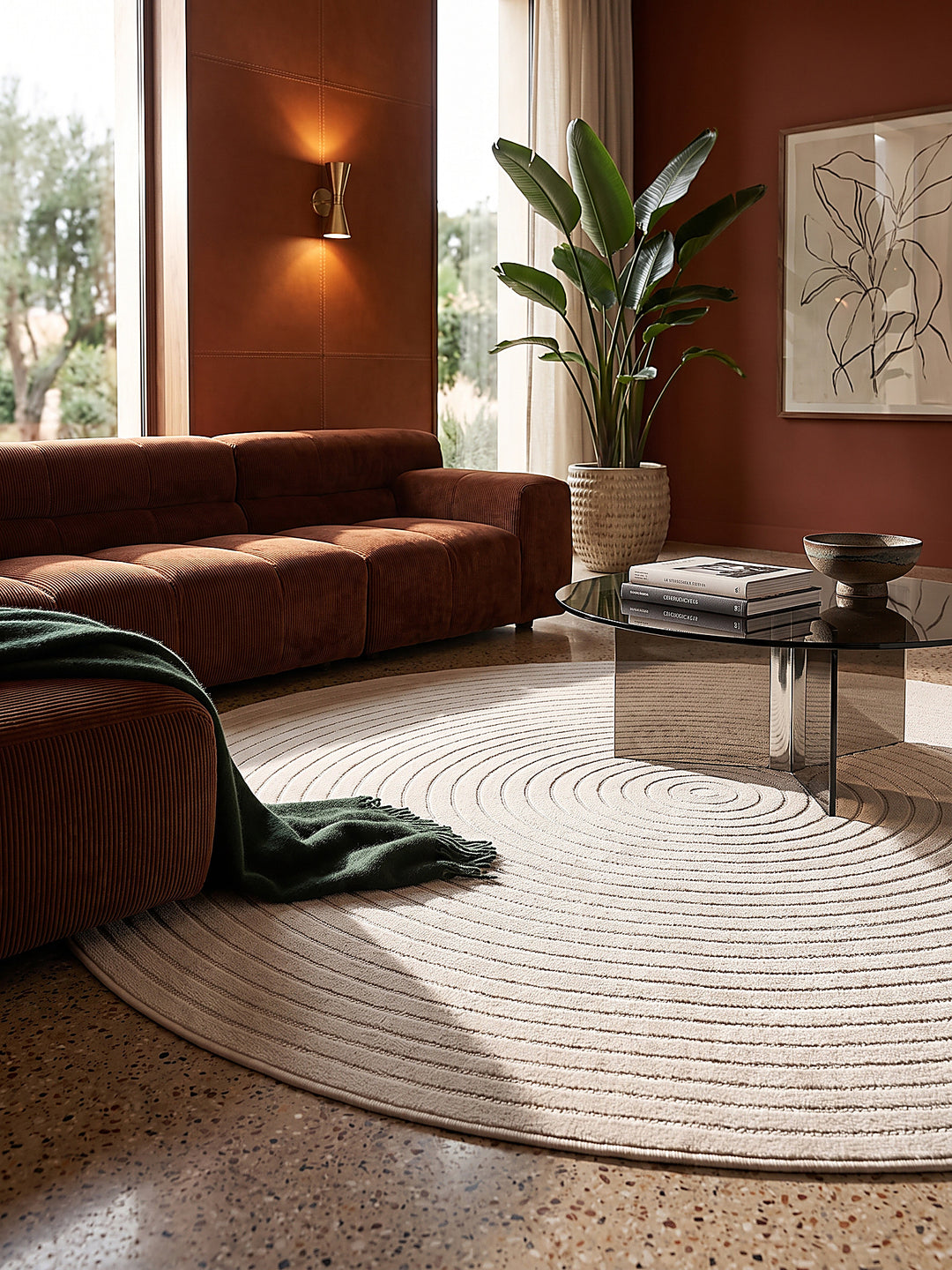 Teppich Creme Textur Nahaufnahme_