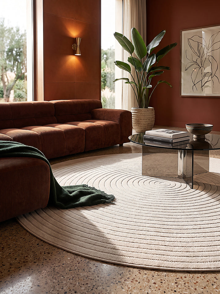 Teppich Creme Textur Nahaufnahme_