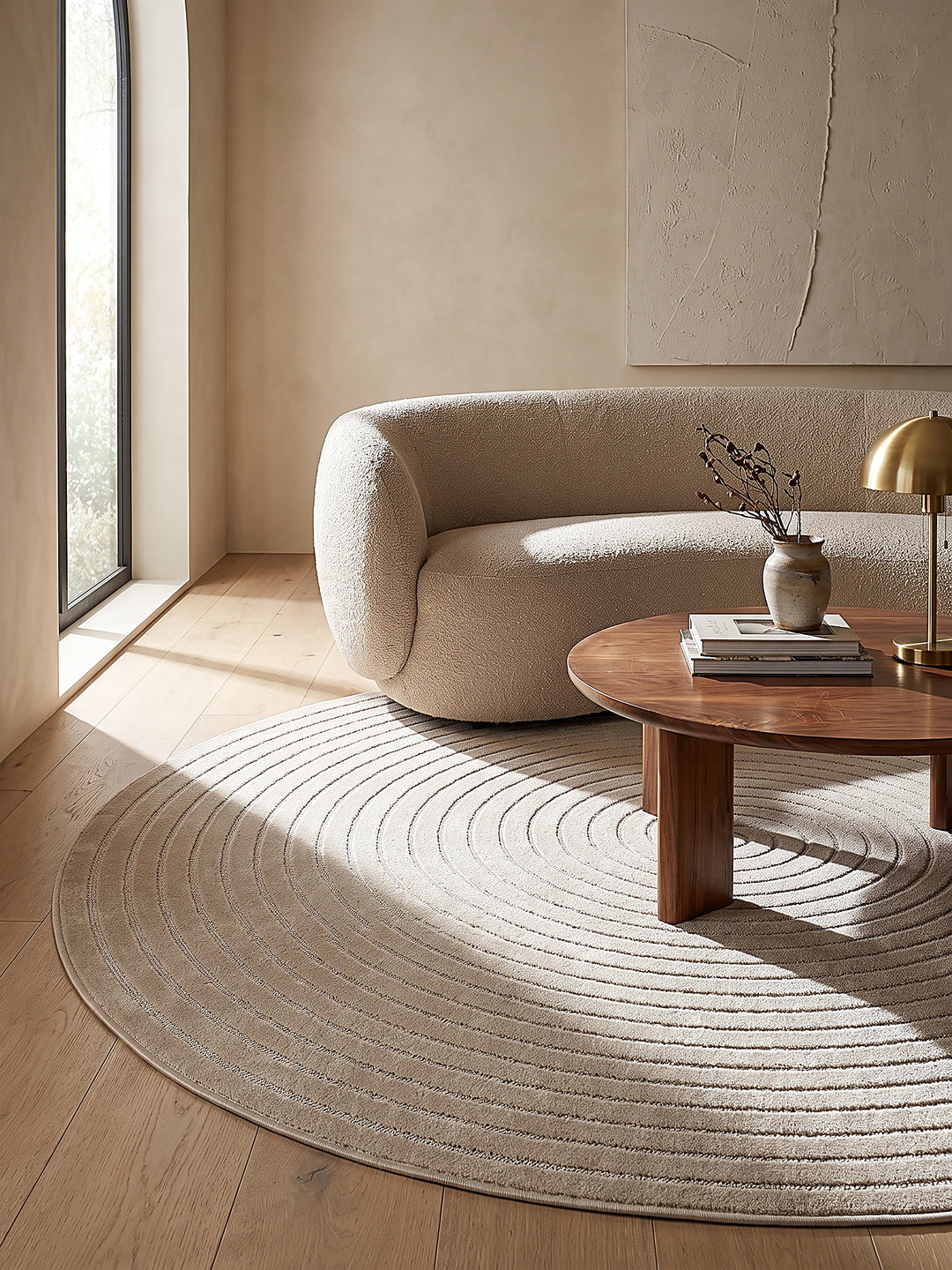 Teppich Beige Farbdetail Muster_