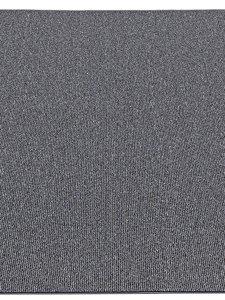 Niederflorteppich Anthrazit vielseitig für Wohn- und Schlafbereich aus Polyester COLFOSCO Serie_
