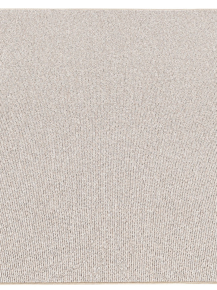 Beige Teppich Niederflor Uni für Wohnzimmer Schlafzimmer und Flur aus der COLFOSCO Kollektion_