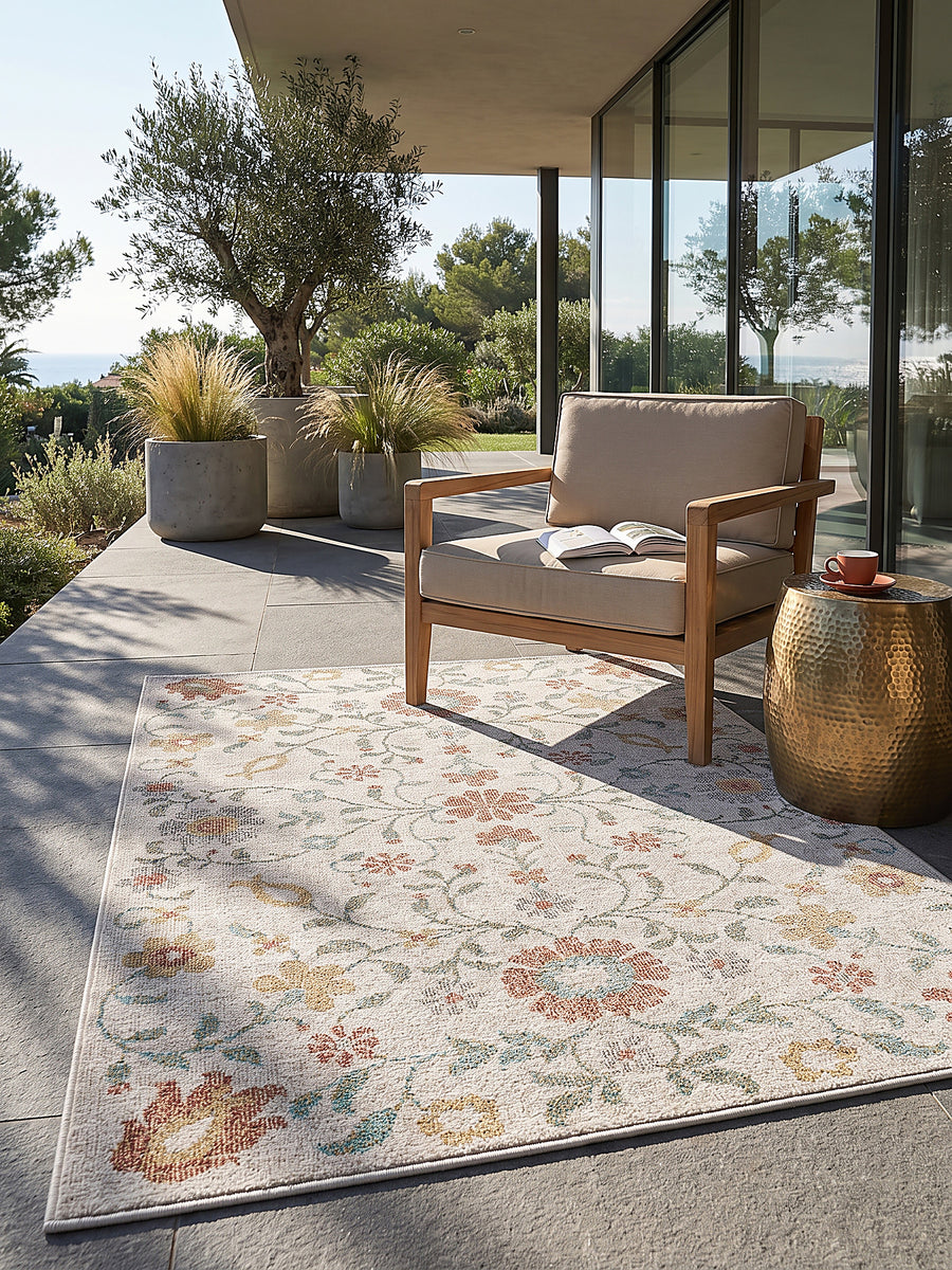 Teppich Creme Textur Nahaufnahme_
