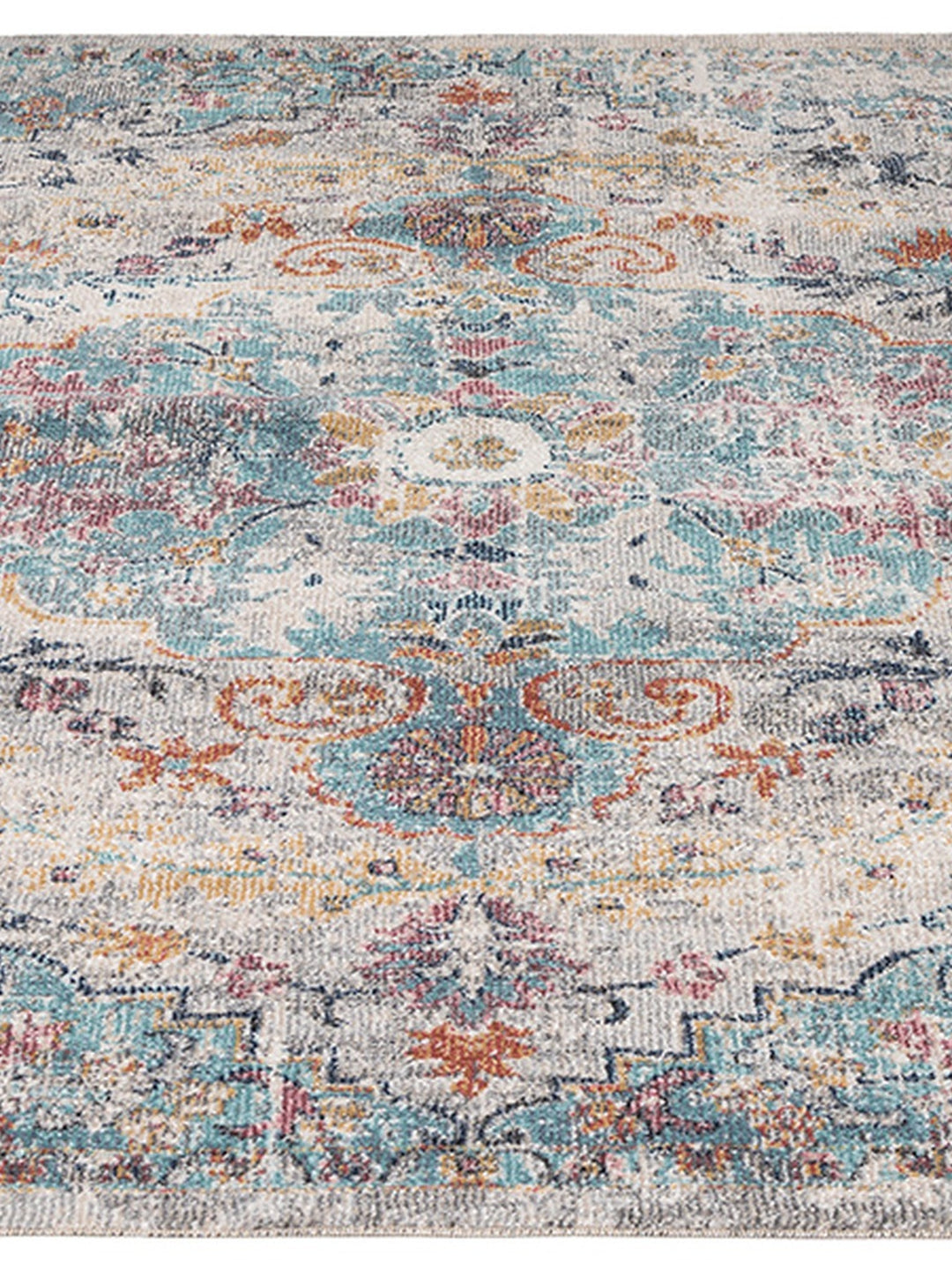Niederflorteppich Mehrfarbig Orientalisch aus hochwertigem Polypropylen vielseitig für Wohn- und Schlafbereich LIMMAT Serie_