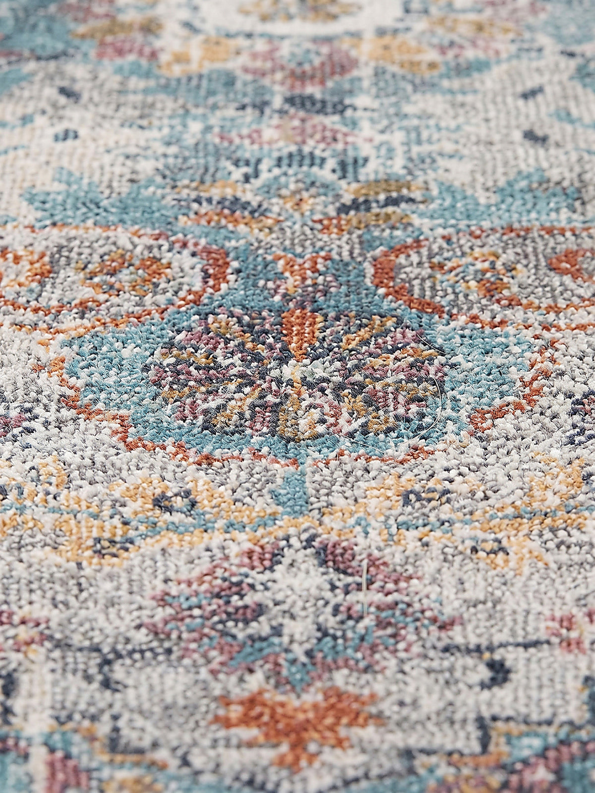 Teppich Mehrfarbig Farbdetail Muster