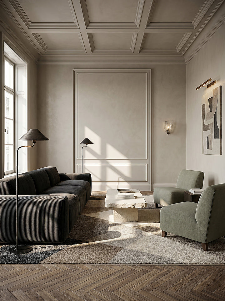 Teppich Beige als Wandteppich_
