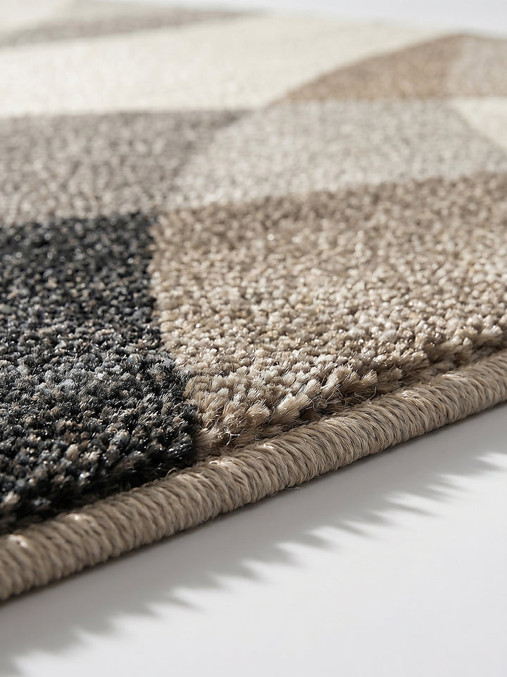 Teppich Beige Florhöhe Profil_